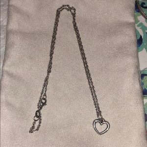 James Avery heart pendant necklace